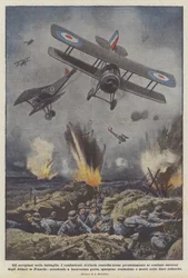 Die Flugzeuge in der Schlacht